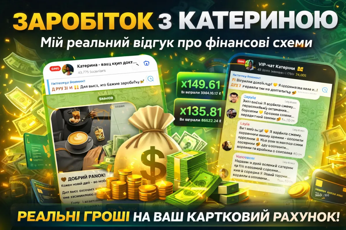 Відгук про співпрацю з Катериною — реальний досвід заробітку на схемах у Telegram
